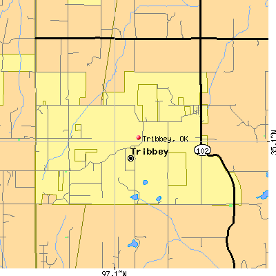 Tribbey map