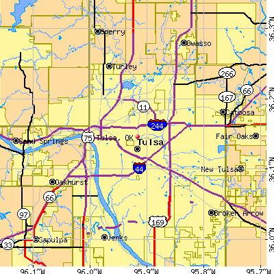 Tulsa map