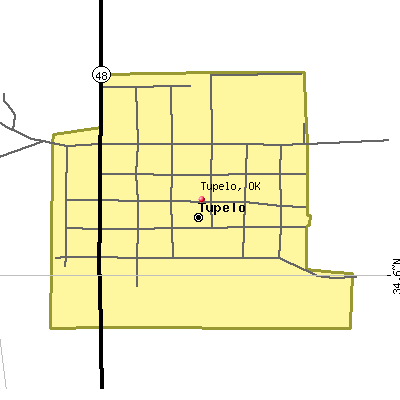 Tupelo map