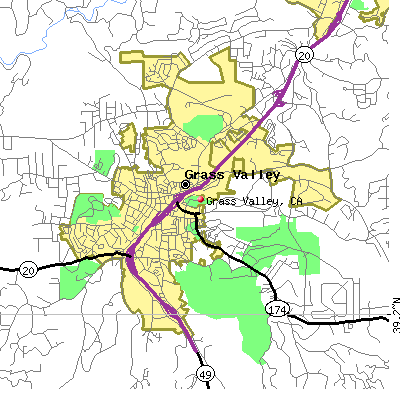 Grass Valley map