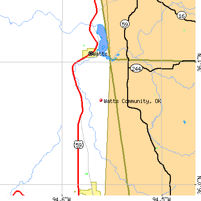 Watts Community map