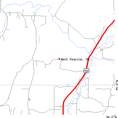 West Peavine map