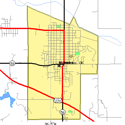 Wewoka map
