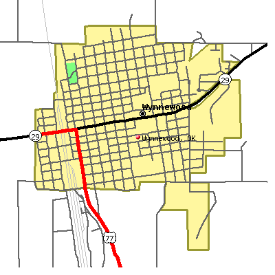 Wynnewood map