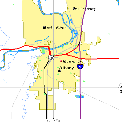 Albany map