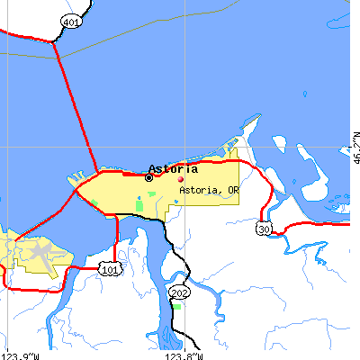 Astoria map