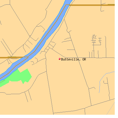 Butteville map