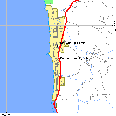 Cannon Beach map