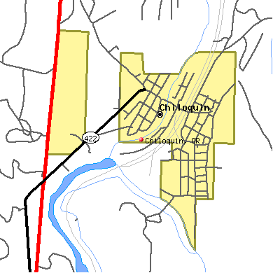 Chiloquin map