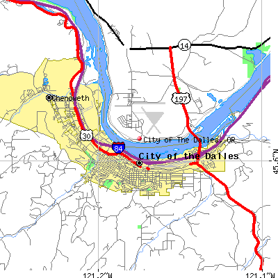 City of The Dalles map