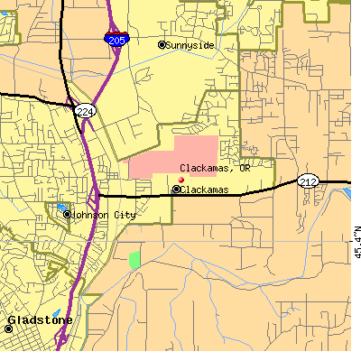 Clackamas map