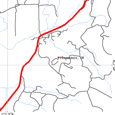 Cloverdale map