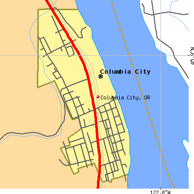 Columbia City map