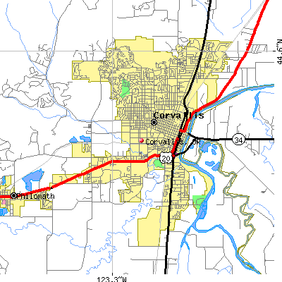 Corvallis map