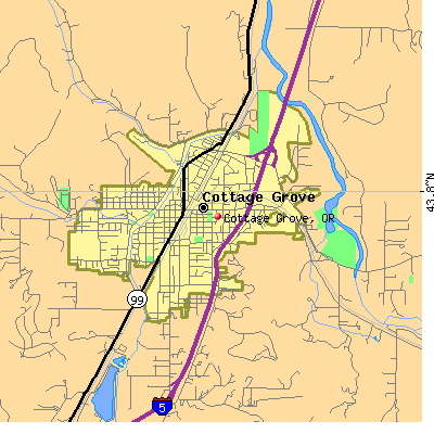 Cottage Grove map