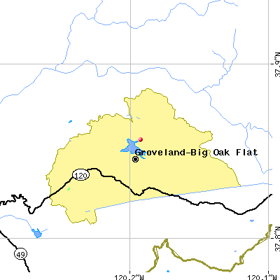 Groveland-Big Oak Flat map