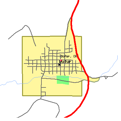Dufur map