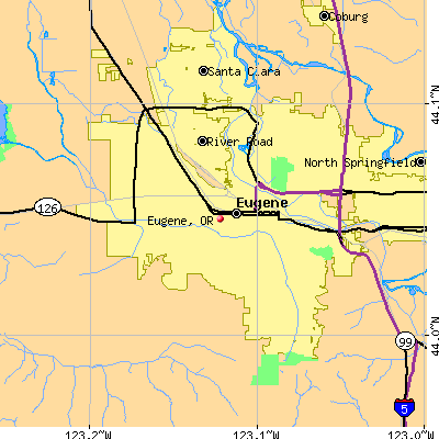 Eugene map