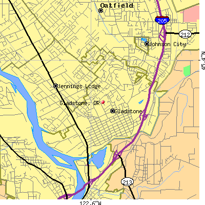 Gladstone map