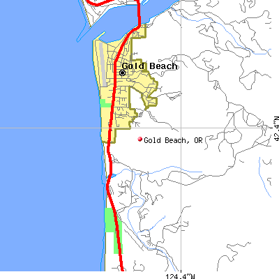 Gold Beach map