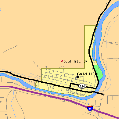 Gold Hill map
