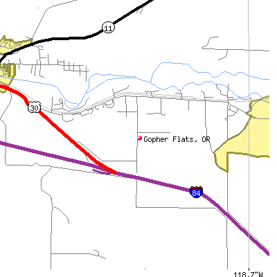 Gopher Flats map