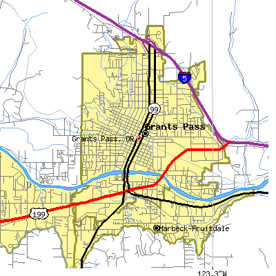 Grants Pass map