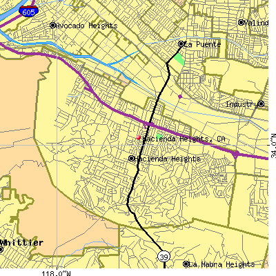 Hacienda Heights map