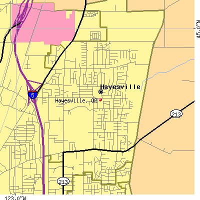 Hayesville map
