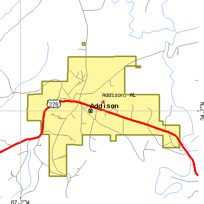 Addison map