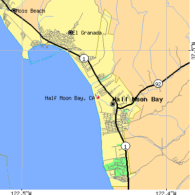 Half Moon Bay map