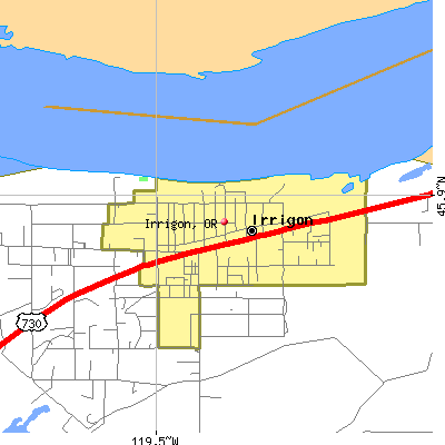 Irrigon map