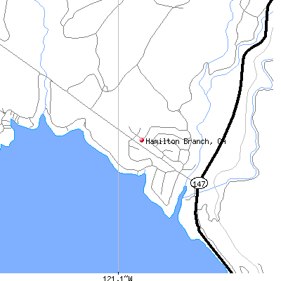 Hamilton Branch map