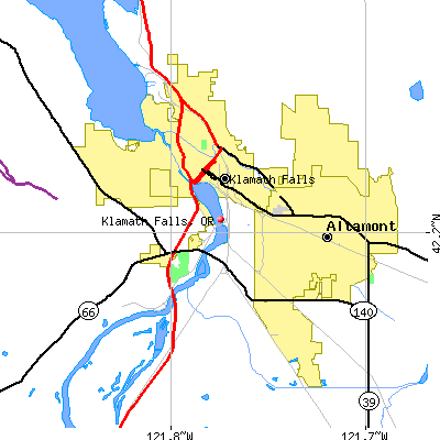 Klamath Falls map