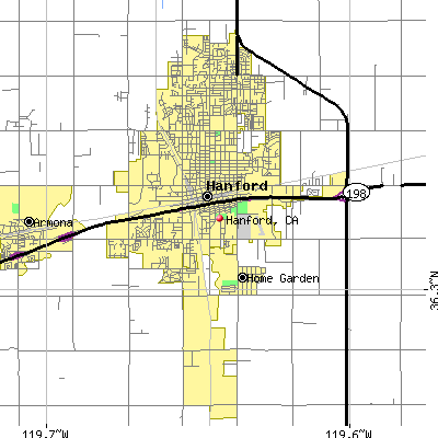 Hanford map