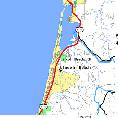 Lincoln Beach map