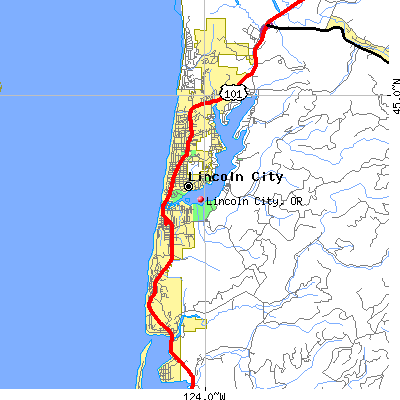 Lincoln City map