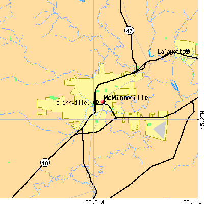 McMinnville map