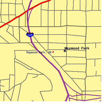 Maywood Park map