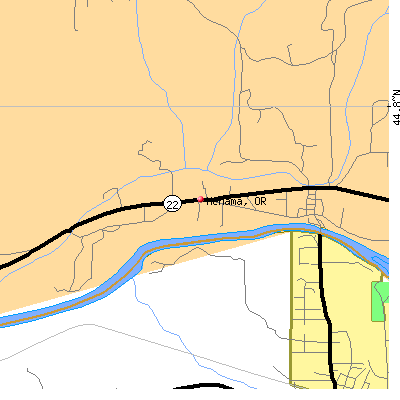 Mehama map