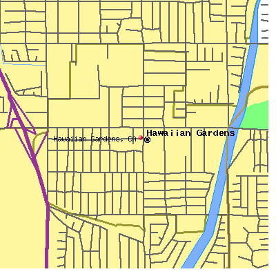 Hawaiian Gardens map