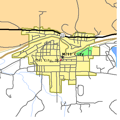 Mill City map