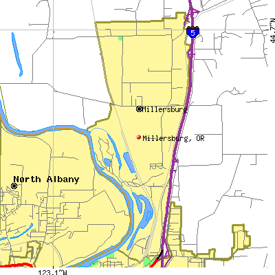 Millersburg map