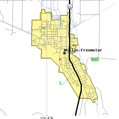 Milton-Freewater map