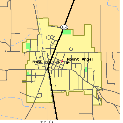 Mount Angel map
