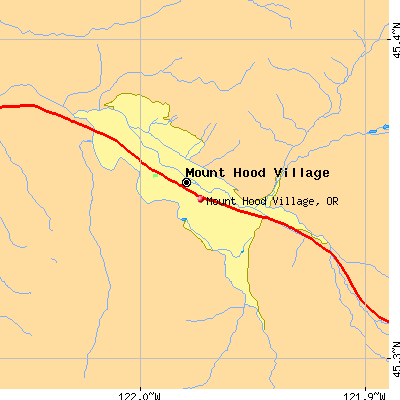 Mount Hood Village map