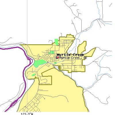 Myrtle Creek map