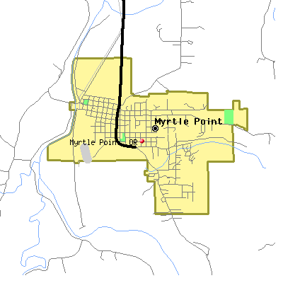 Myrtle Point map