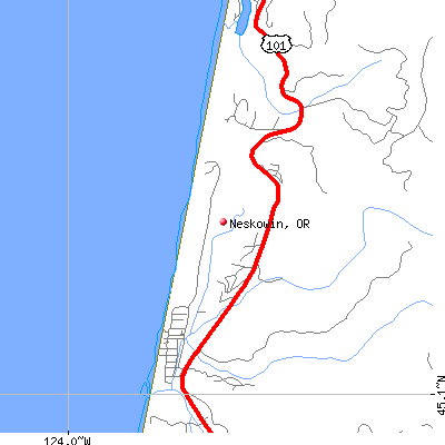 Neskowin map