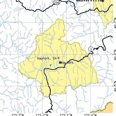 Hayfork map